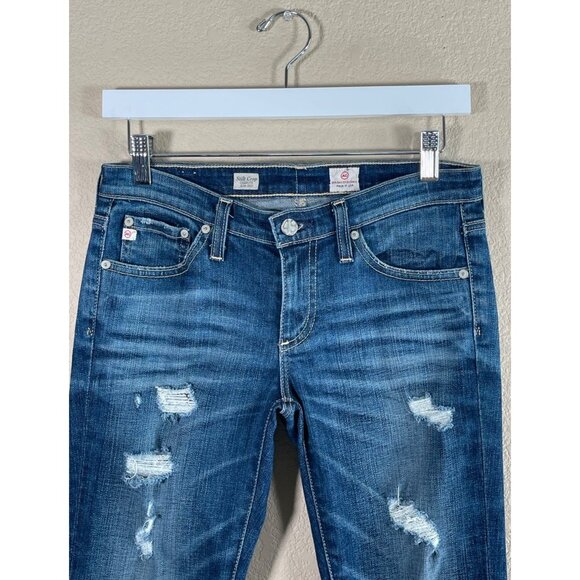 AG Adriano Goldschmied Stilt Crop Cigarette Jean Distressed - Picture 4 of 11